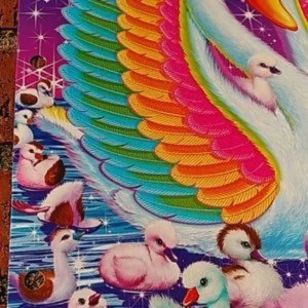 Rare NEW Lisa Frank Folder Swan Folder Lisa Frank